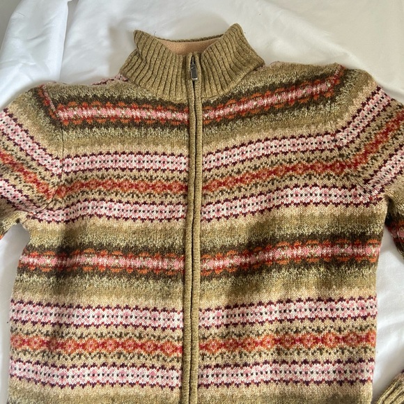 Eddie Bauer wool zippered sweater - Picture 2 of 5